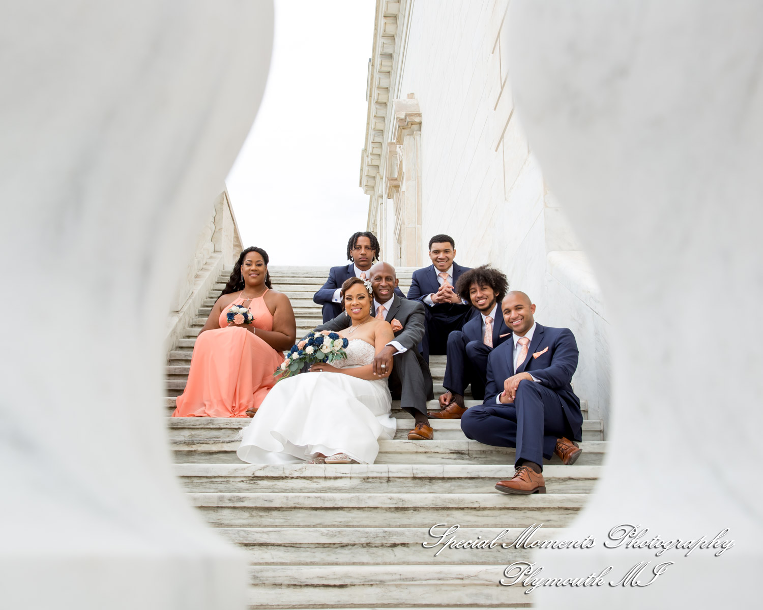 Tameka & James at DIA Detroit MI wedding photography