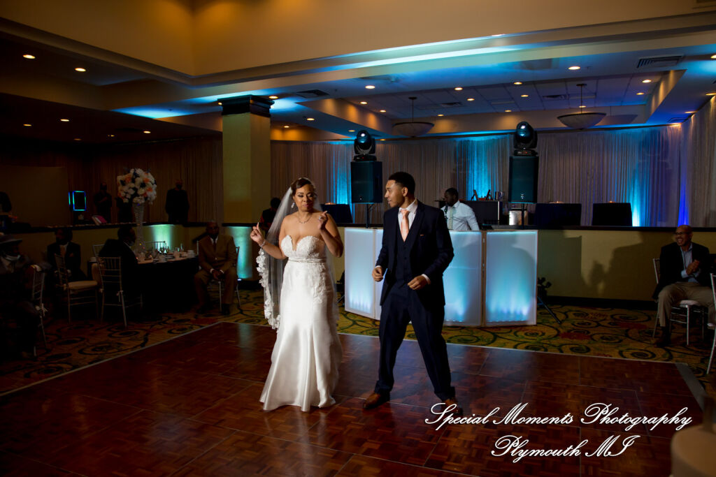 Tameka & James at Detroit Marriott Troy MI wedding photography