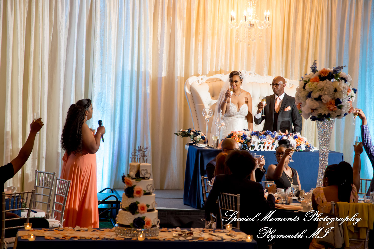 Tameka & James at Detroit Marriott Troy MI wedding photography