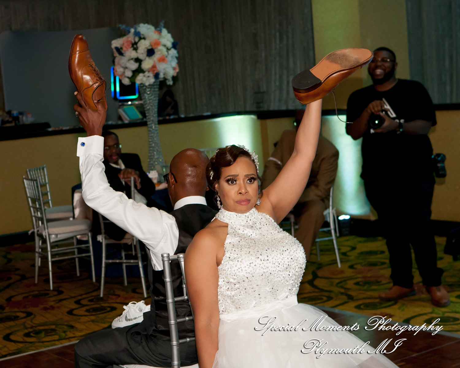 Tameka & James at Detroit Marriott Troy MI wedding photography