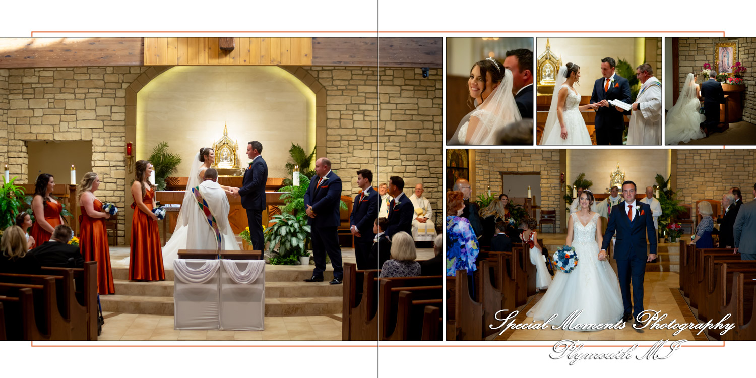 Fine Art Classic Design - Nicole & Eric at Holy Family Catholic Church Novi MI wedding photography