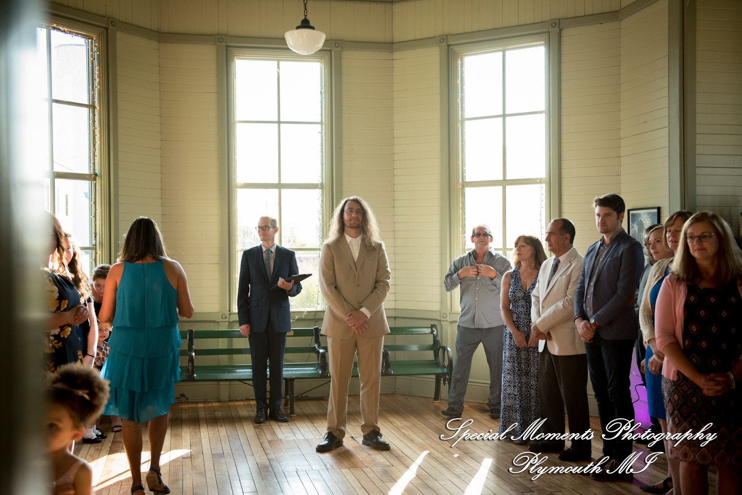Lissy & Stephen at Chelsea Depot Train Station Chelsea MI wedding photography