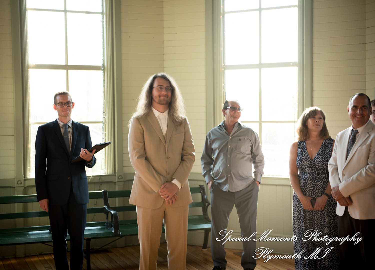 Lissy & Stephen at Chelsea Depot Train Station Chelsea MI wedding photography