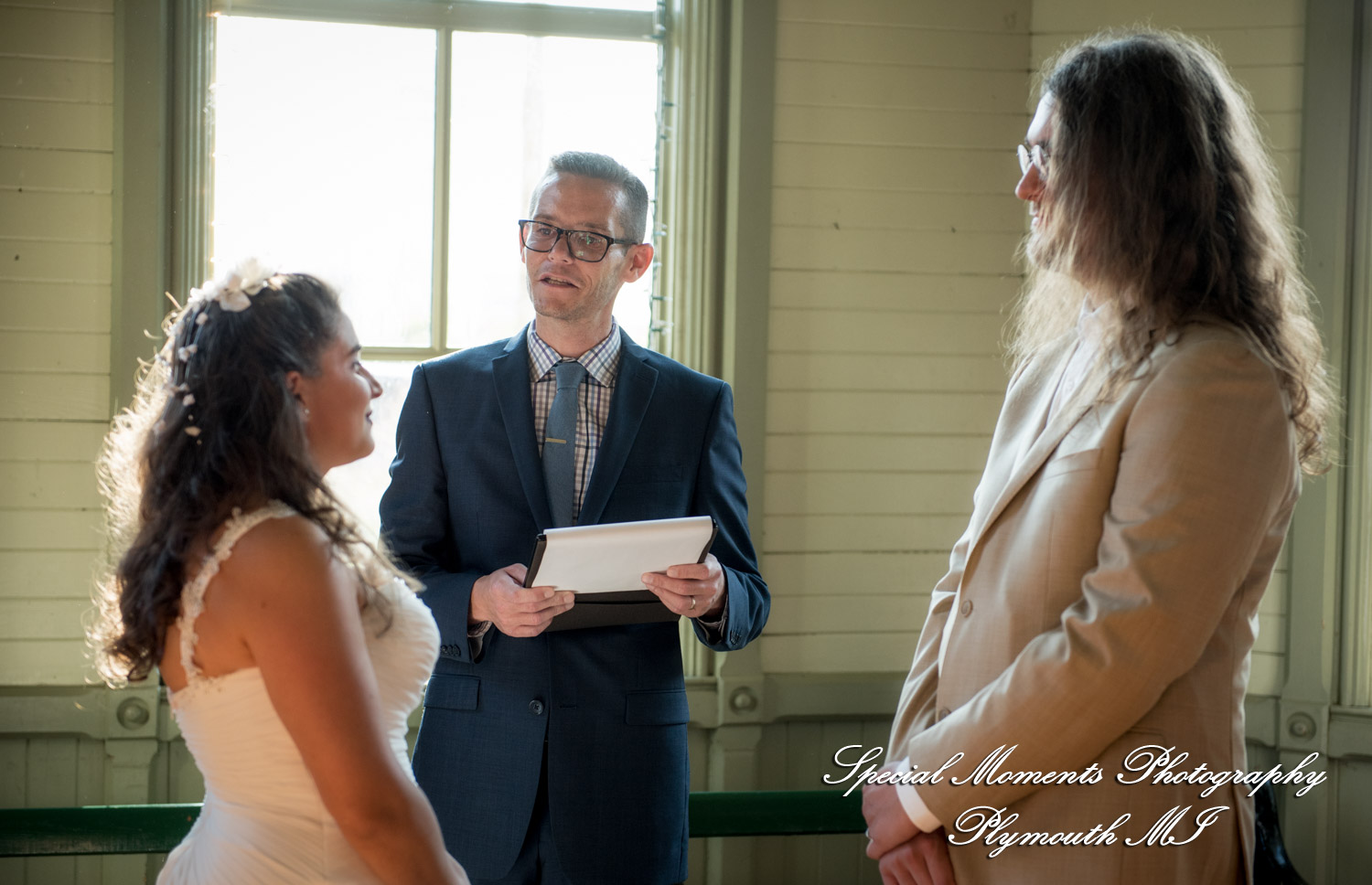 Lissy & Stephen at Chelsea Depot Train Station Chelsea MI wedding photography