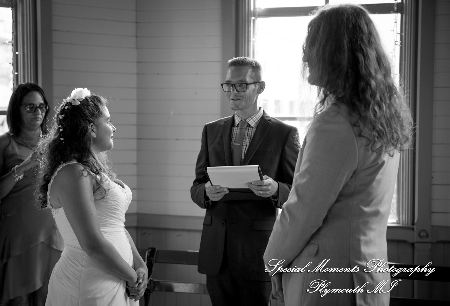 Lissy & Stephen at Chelsea Depot Train Station Chelsea MI wedding photography
