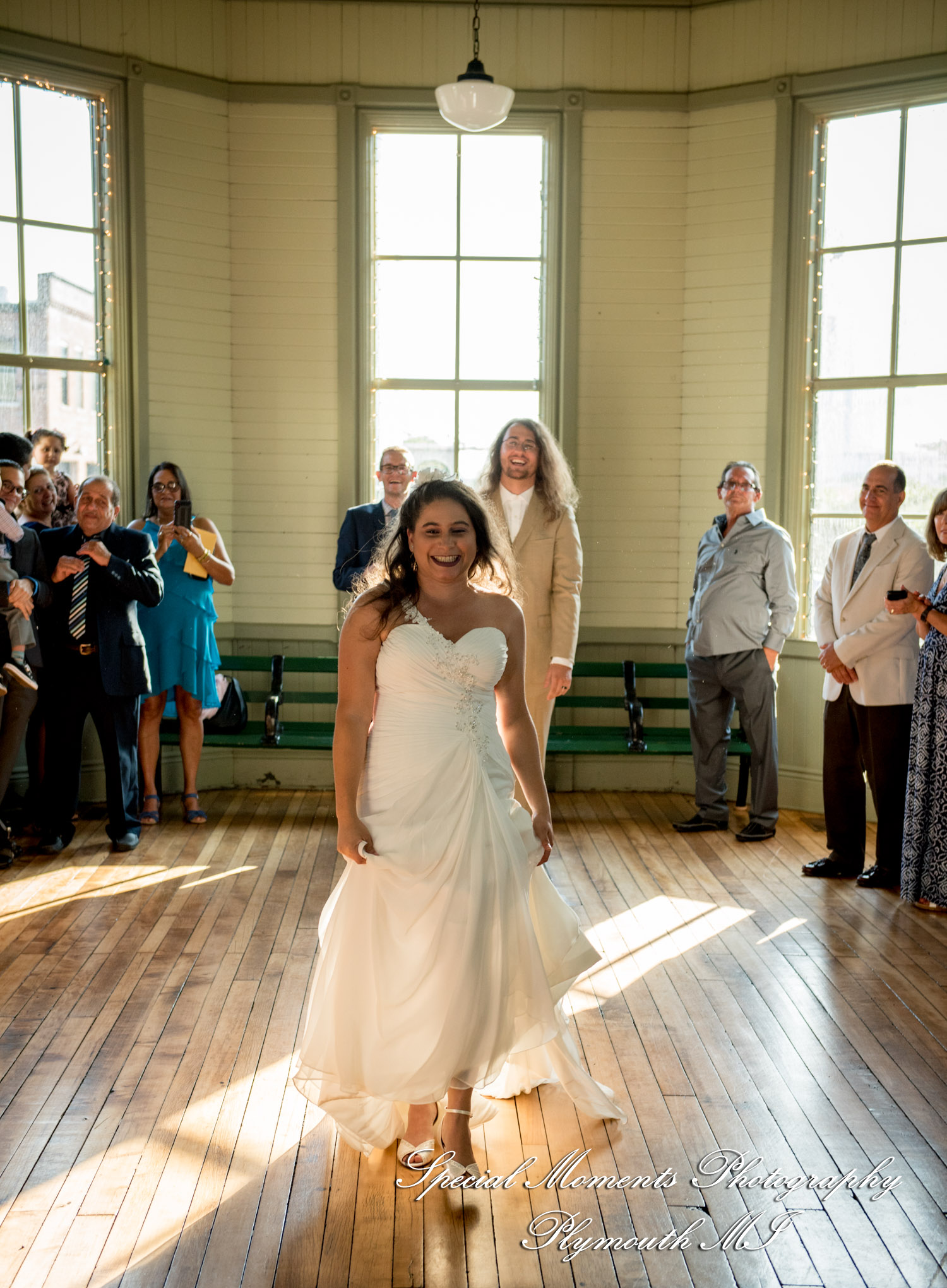 Lissy & Stephen at Chelsea Depot Train Station Chelsea MI wedding photography