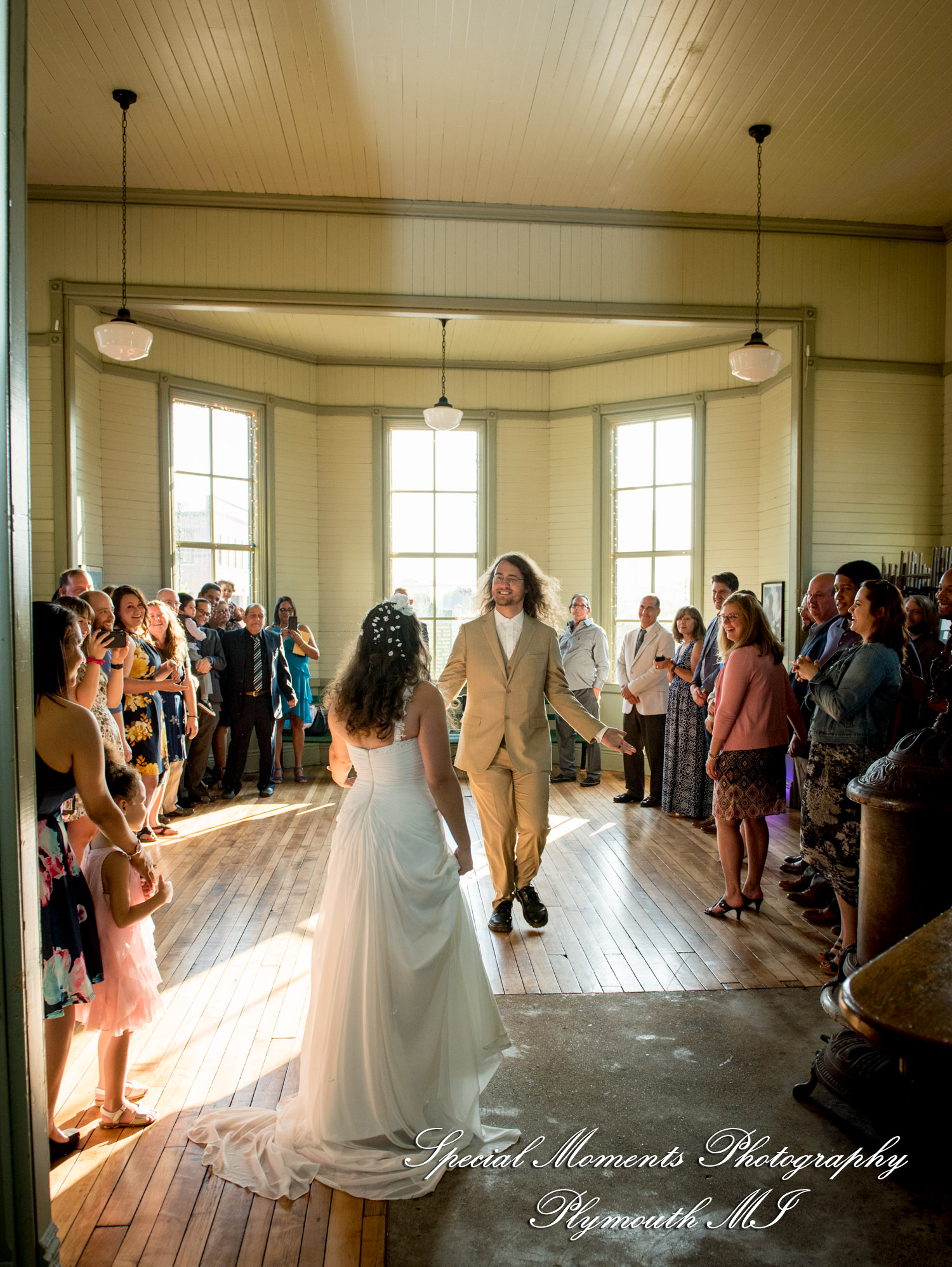Lissy & Stephen at Chelsea Depot Train Station Chelsea MI wedding photography
