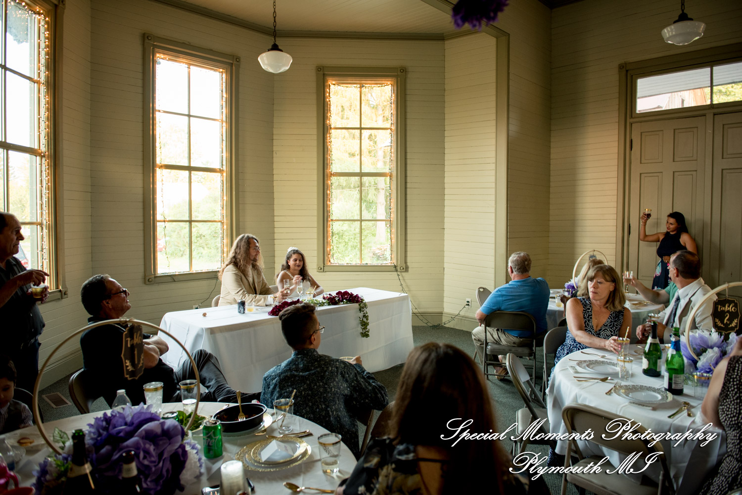Lissy & Stephen at Chelsea Depot Train Station Chelsea MI wedding photography