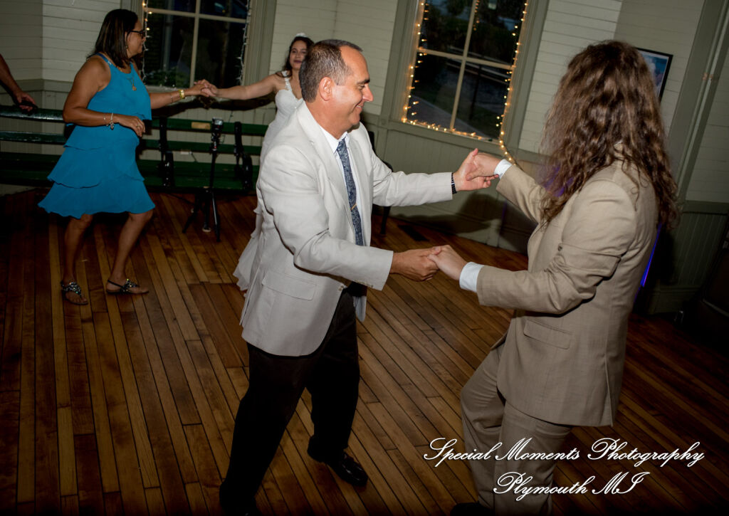 Lissy & Stephen at Chelsea Depot Train Station Chelsea MI wedding photography