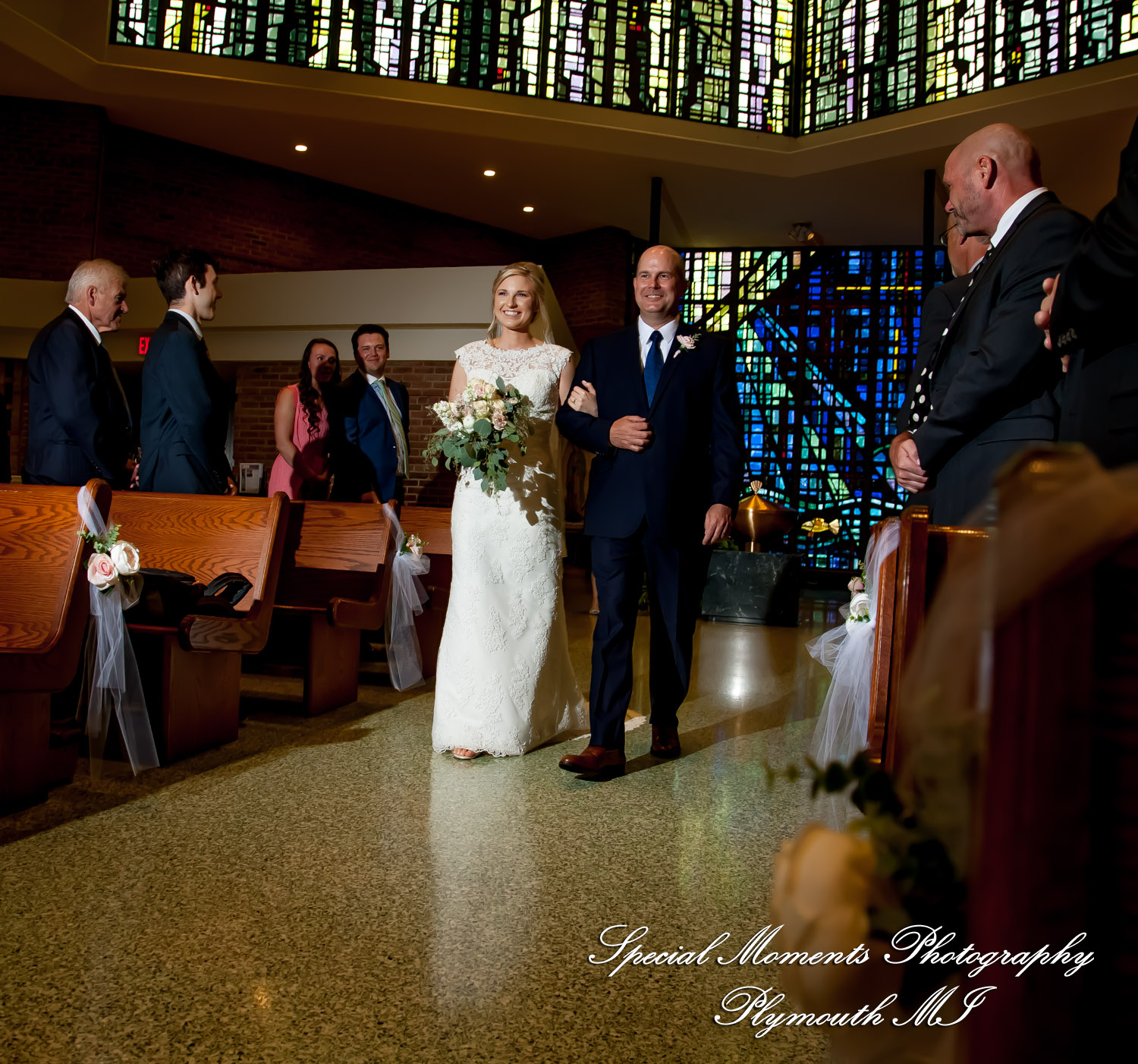 Meghan & Andrew at Our Lady of Sorrows Farmington Hills MI wedding photography