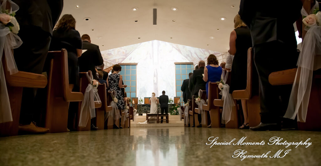 Meghan & Andrew at Our Lady of Sorrows Farmington Hills MI wedding photography