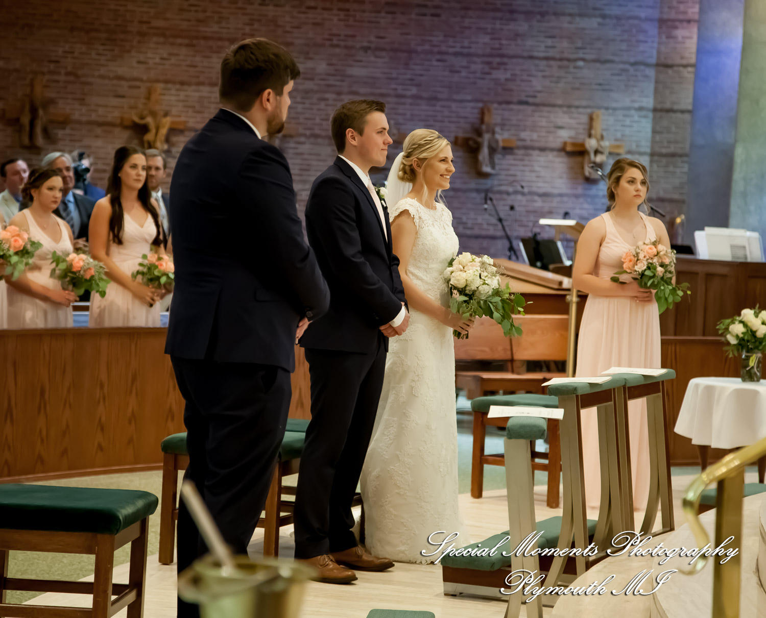 Meghan & Andrew at Our Lady of Sorrows Farmington Hills MI wedding photography