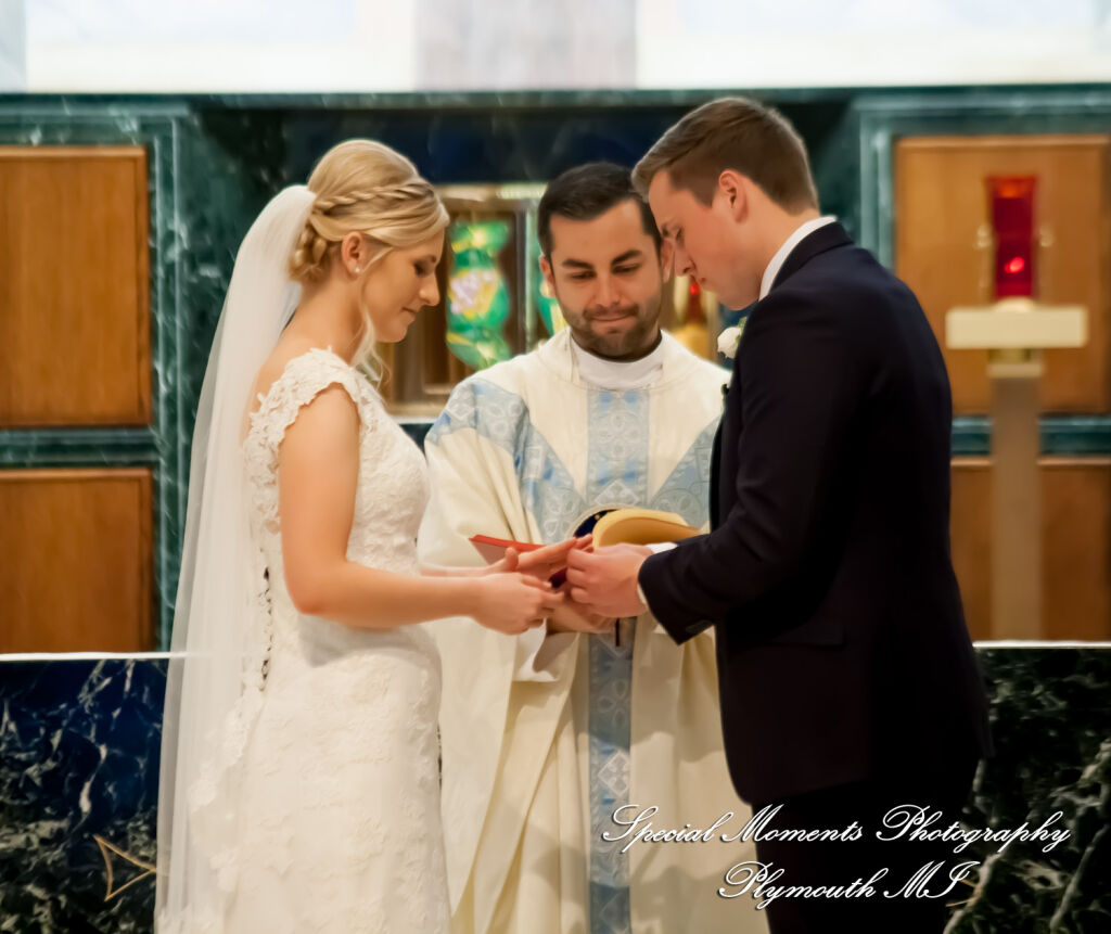 Meghan & Andrew at Our Lady of Sorrows Farmington Hills MI wedding photography