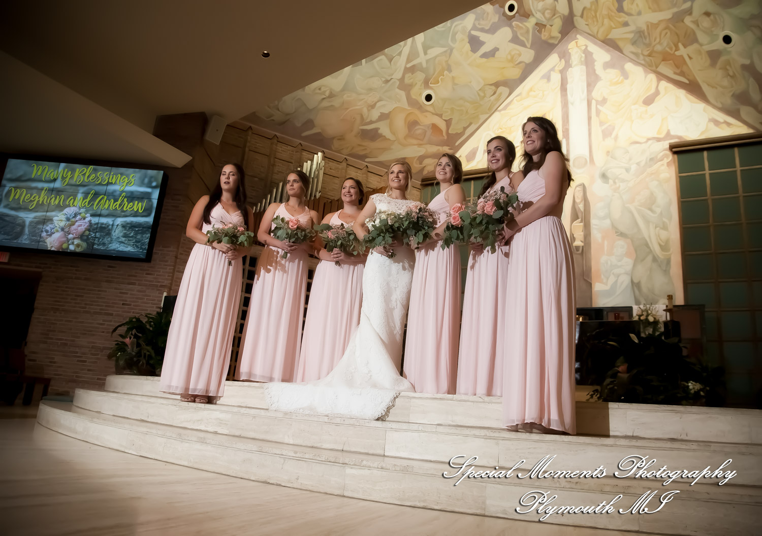 Meghan & Andrew at Our Lady of Sorrows Farmington Hills MI wedding photography