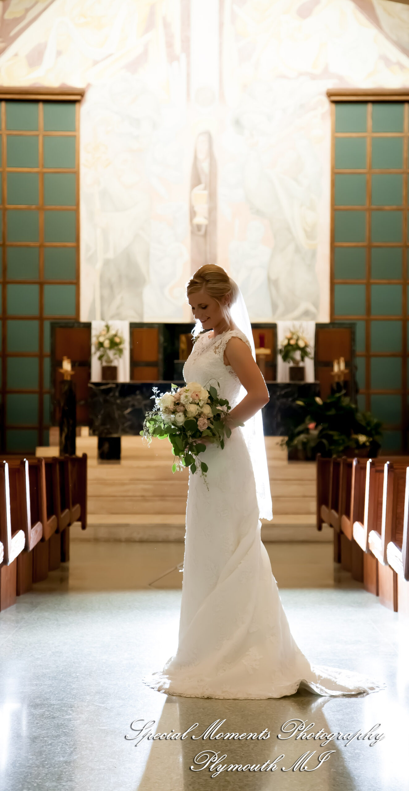 Meghan & Andrew at Our Lady of Sorrows Farmington Hills MI wedding photography