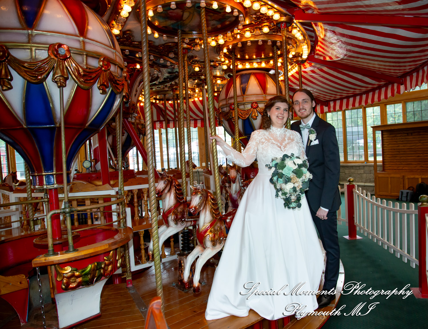 Maureen & Bailey at Canterbury Castle Lake Orion MI wedding photography