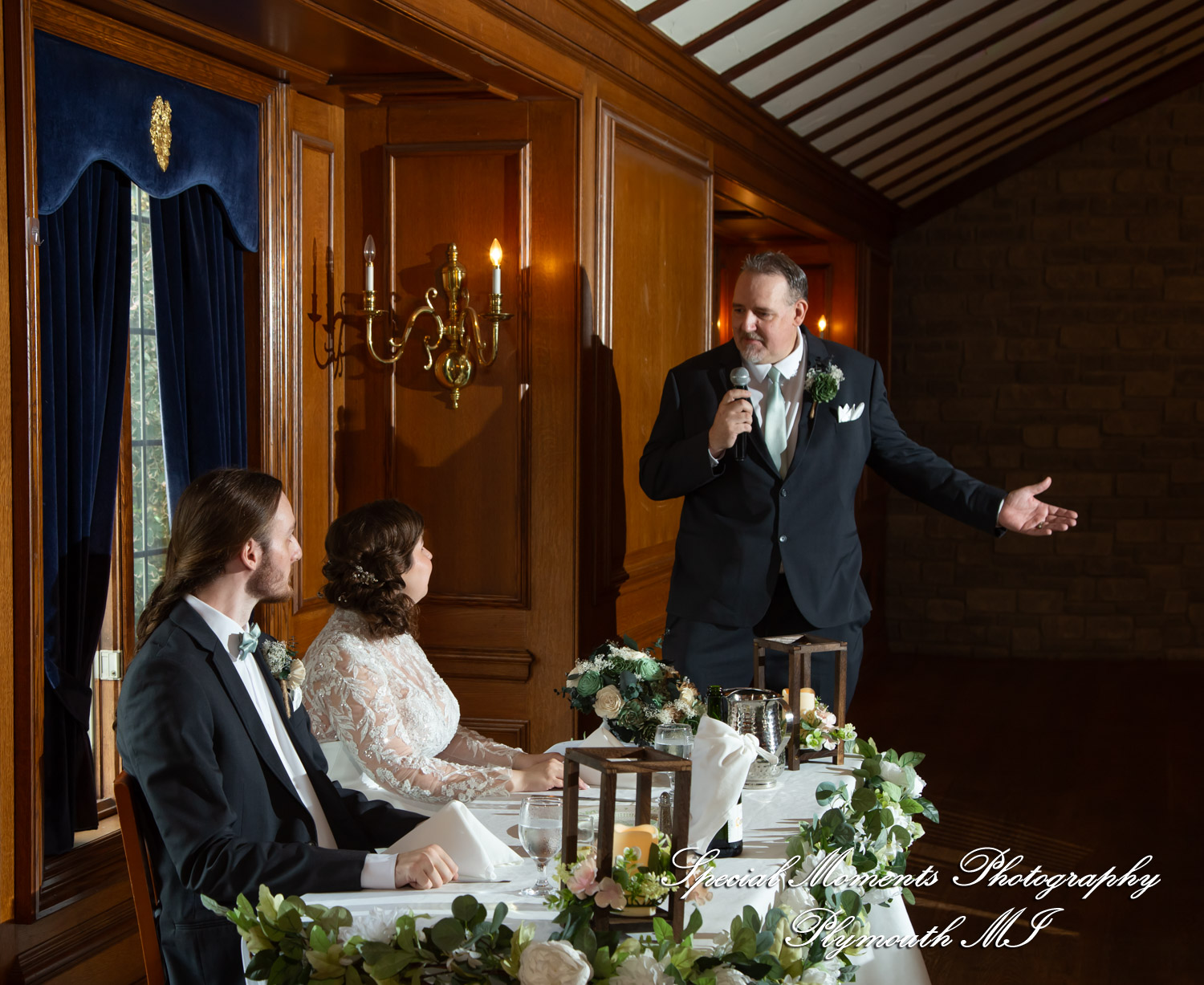 Maureen & Bailey at Canterbury Castle Lake Orion MI wedding photography