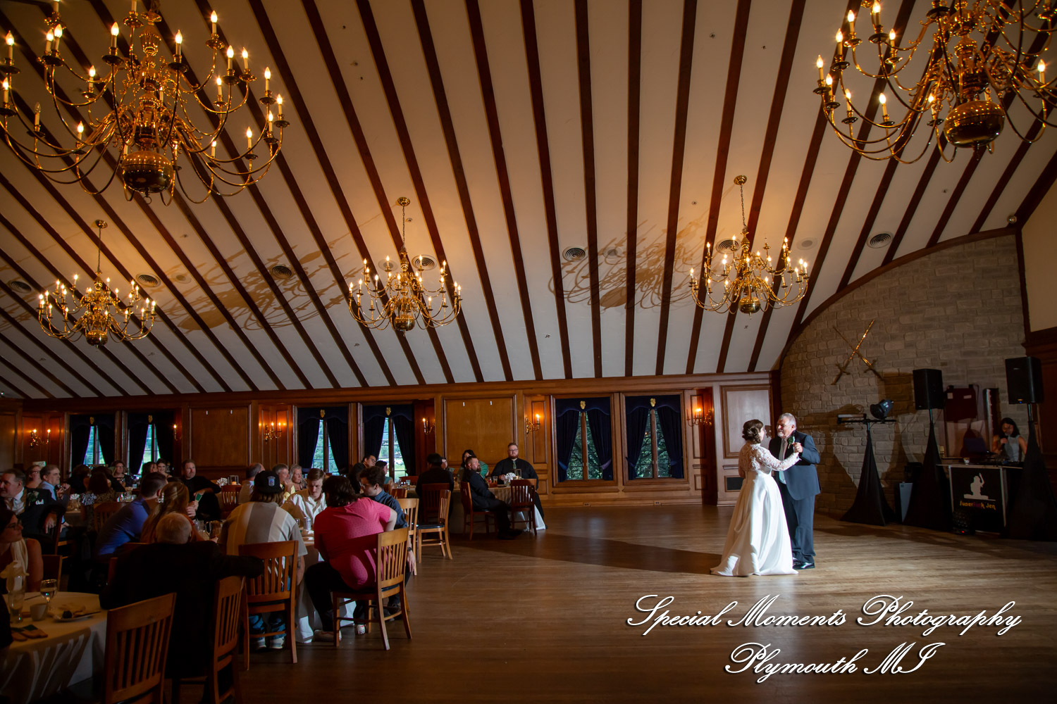 Maureen & Bailey at Canterbury Castle Lake Orion MI wedding photography
