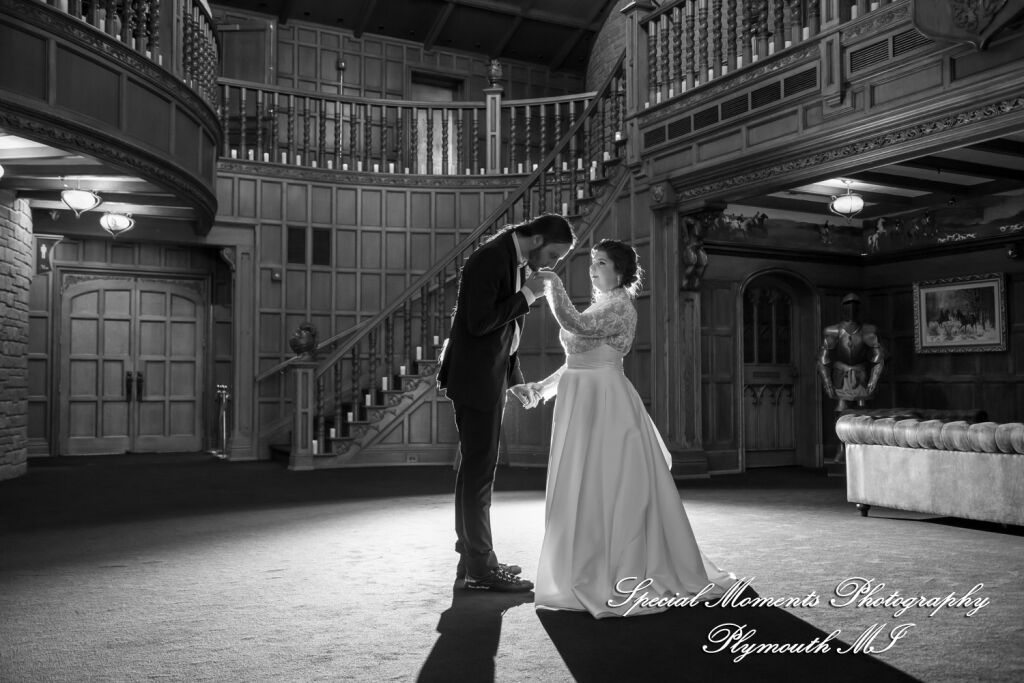 Maureen & Bailey at Canterbury Castle Lake Orion MI wedding photography