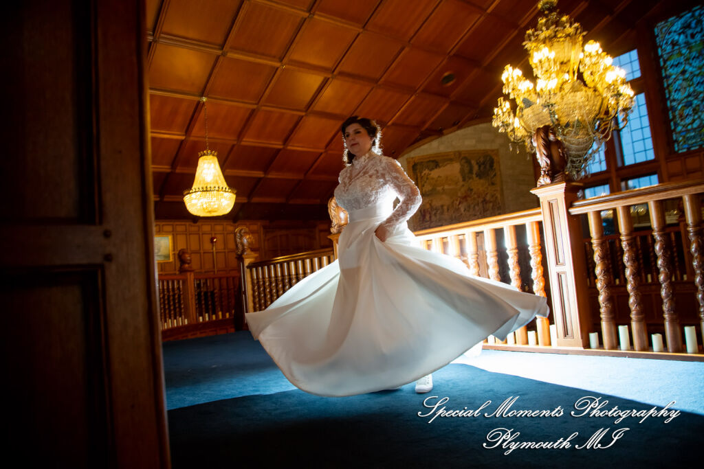 Maureen & Bailey at Canterbury Castle Lake Orion MI wedding photography