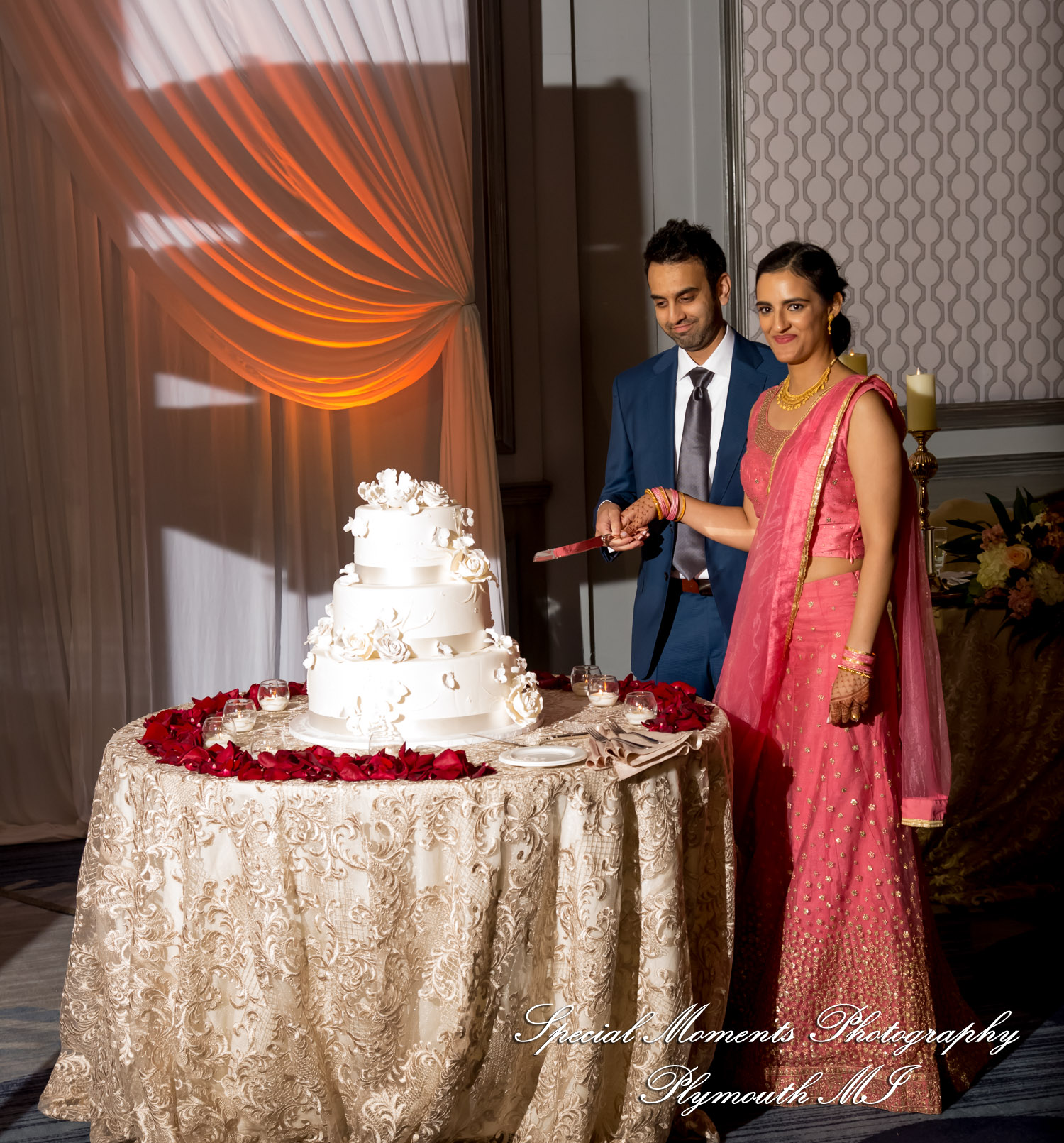 Alisha & Roahan at The Henry Autograph Collection Dearborn MI Hindu wedding photography