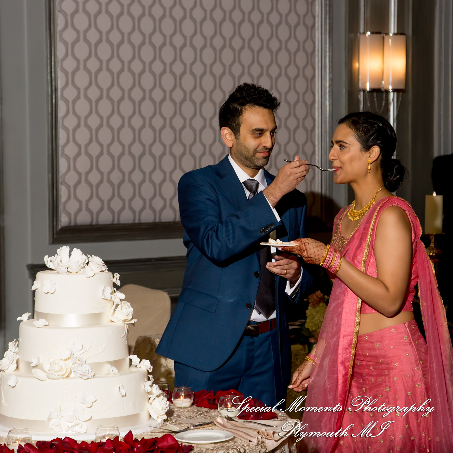 Alisha & Roahan at The Henry Autograph Collection Dearborn MI Hindu wedding photography